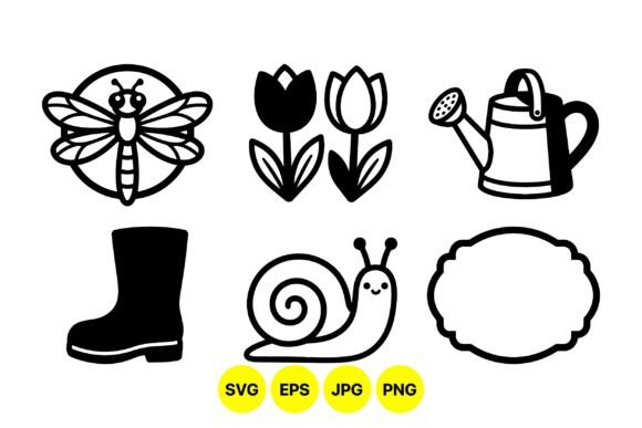 Cute Garden Icons SVG Set: Practical Design Solutions for Creative and Professional Projects