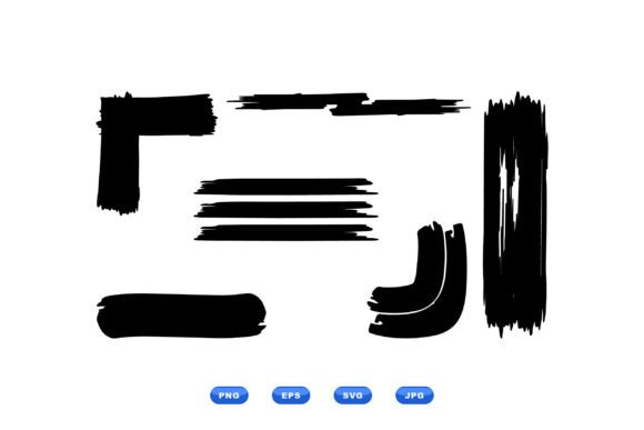 Grunge Brush Stroke Clipart: Bold, Raw Design Elements for Creative Projects