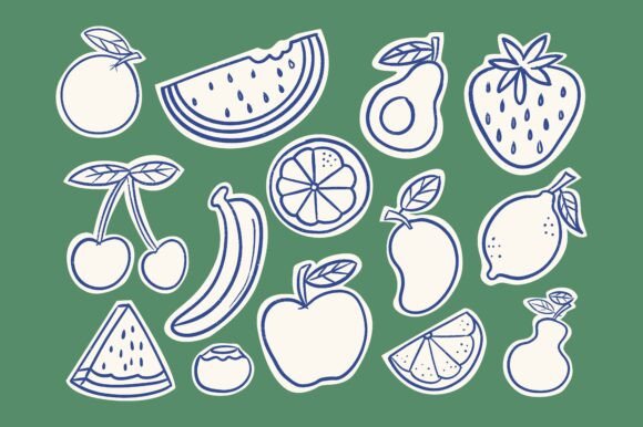 Hand Drawn Summer Fruit Collection: A Creative Design Resource for Organic Branding and More