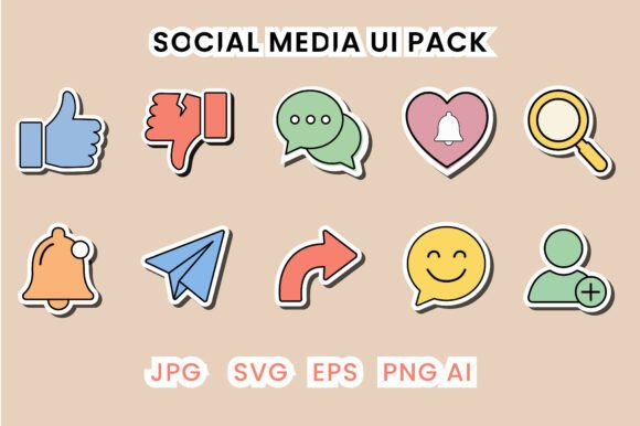 Social Media Interface Icon Sticker: A Strategic Tool for Digital Design and Communication