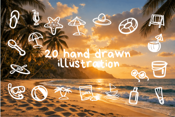 Tropical Vacation Illustrations