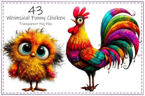 Unleash Creativity with the Whimsical Funny Chicken Clipart Bundle