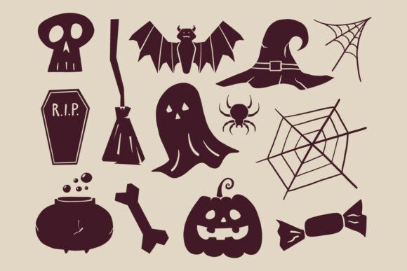 Unlock Creative Possibilities with the Halloween Spooky Icon Vector Bundle Set